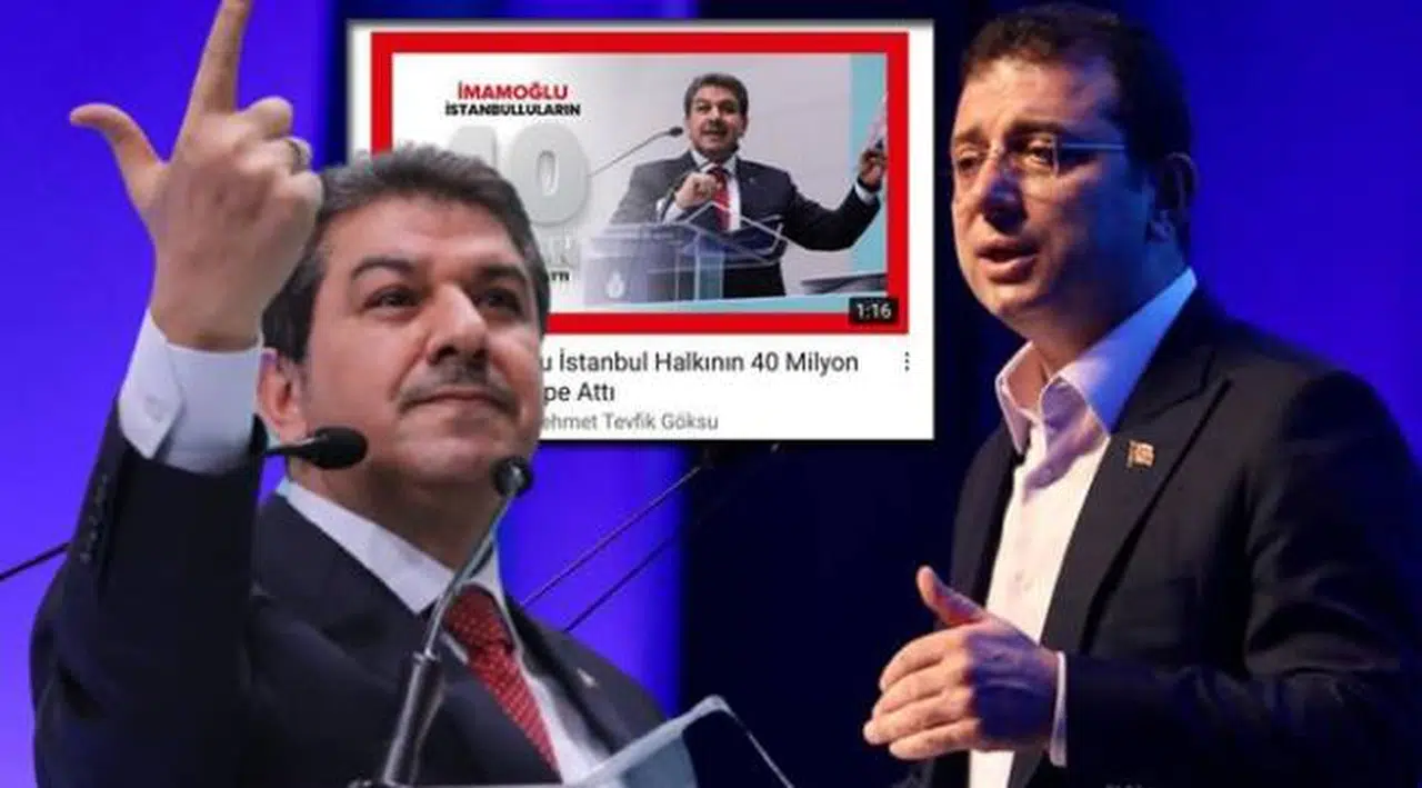 Belediye borçlarını ödemek için cami ve okul satan AK Parti'li Göksu, İmamoğlu'nu eleştirmek için Youtube'a reklam verdi