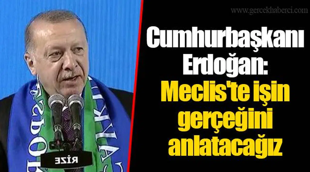 Cumhurbaşkanı Erdoğan: Meclis'te işin gerçeğini anlatacağız