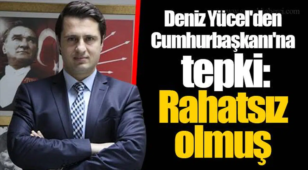Deniz Yücel'den Cumhurbaşkanı'na tepki: Rahatsız olmuş