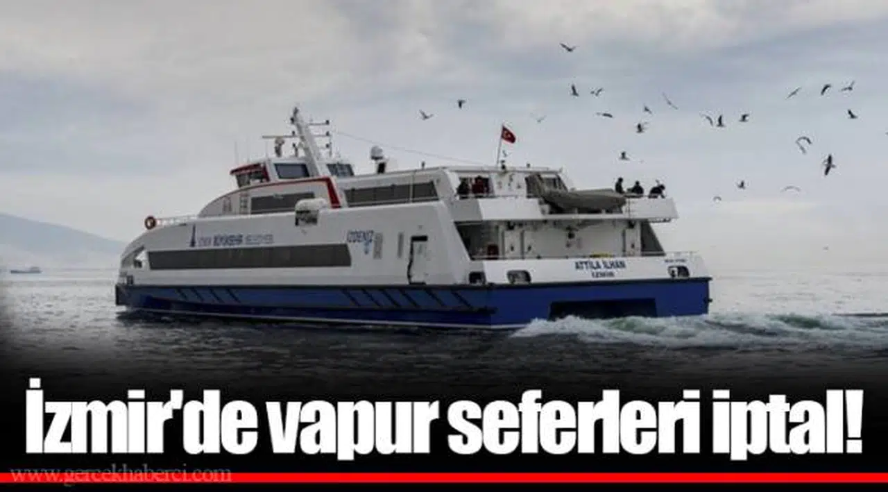 Vapur seferleri iptal edildi