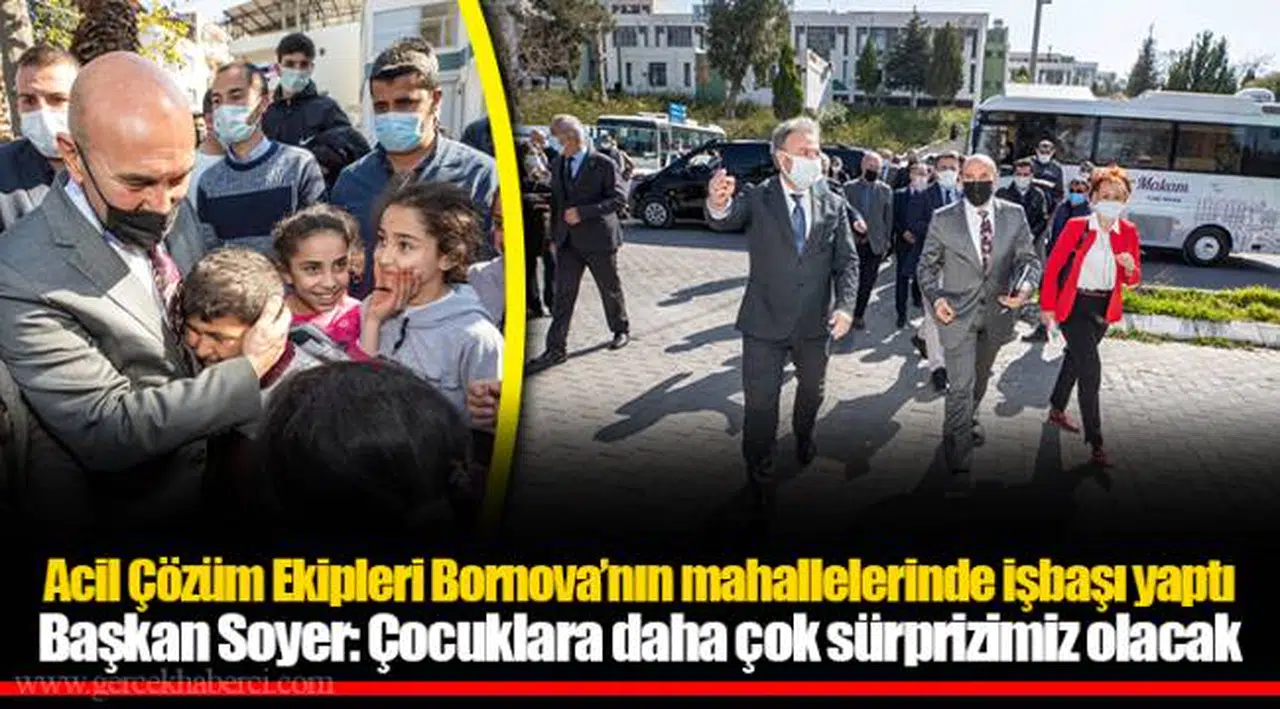 Acil Çözüm Ekipleri Bornova’nın mahallelerinde işbaşı yaptı