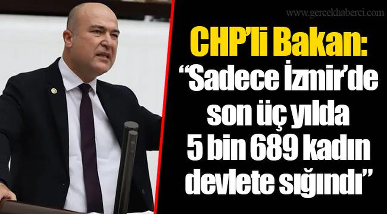 CHP’li Bakan: “Sadece İzmir’de son üç yılda 5 bin 689 kadın devlete sığındı”