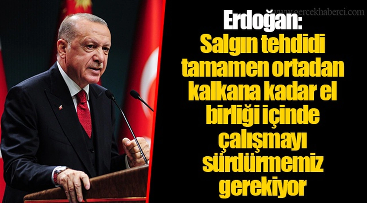 Erdoğan: Salgın tehdidi tamamen ortadan kalkana kadar el birliği içinde çalışmayı sürdürmemiz gerekiyor