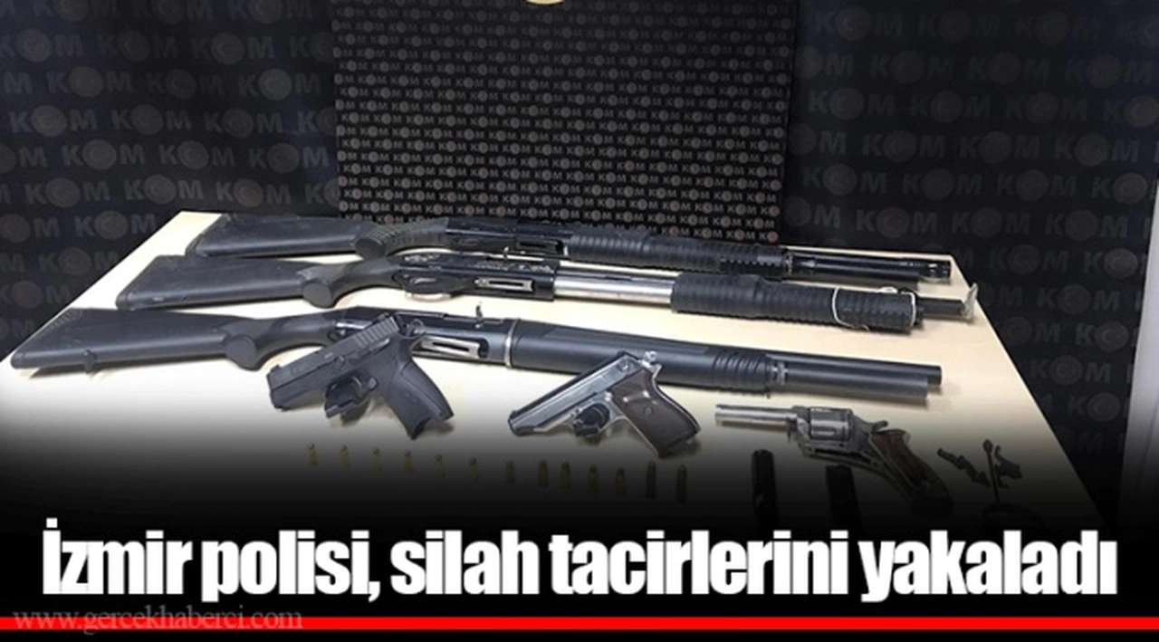 İzmir polisi, silah tacirlerini yakaladı