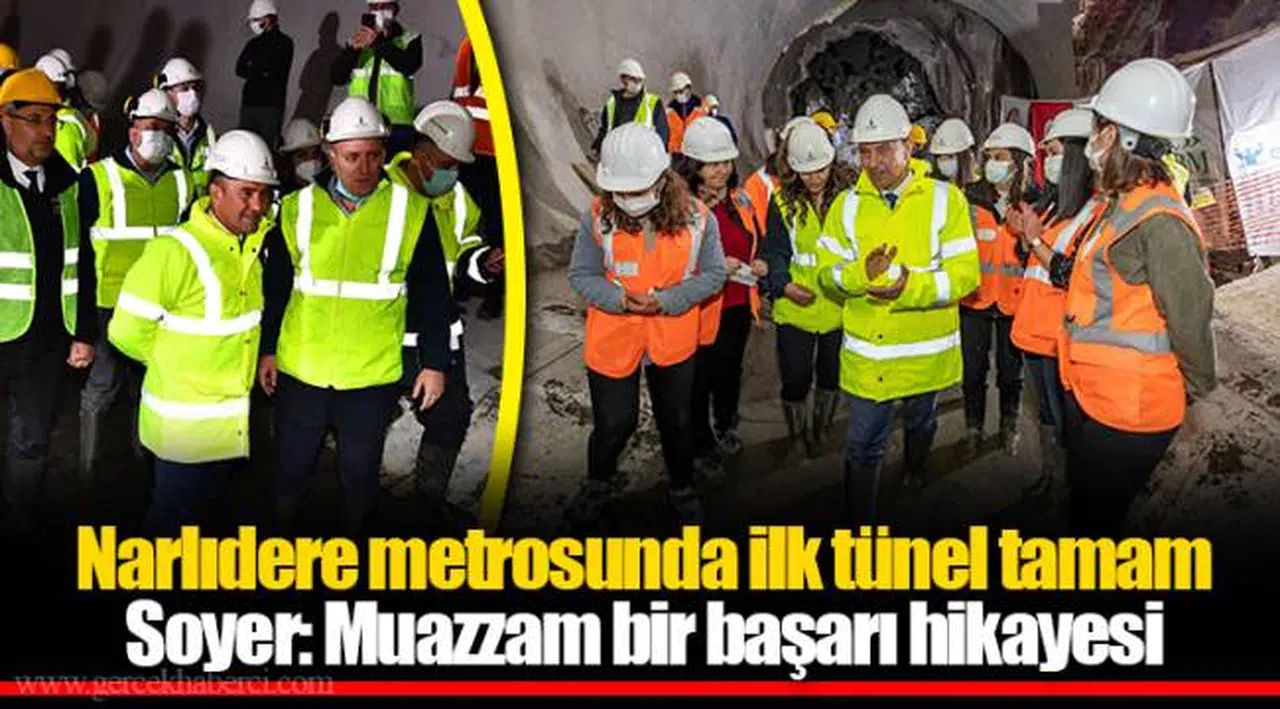 Narlıdere metrosunda ilk tünel tamam
