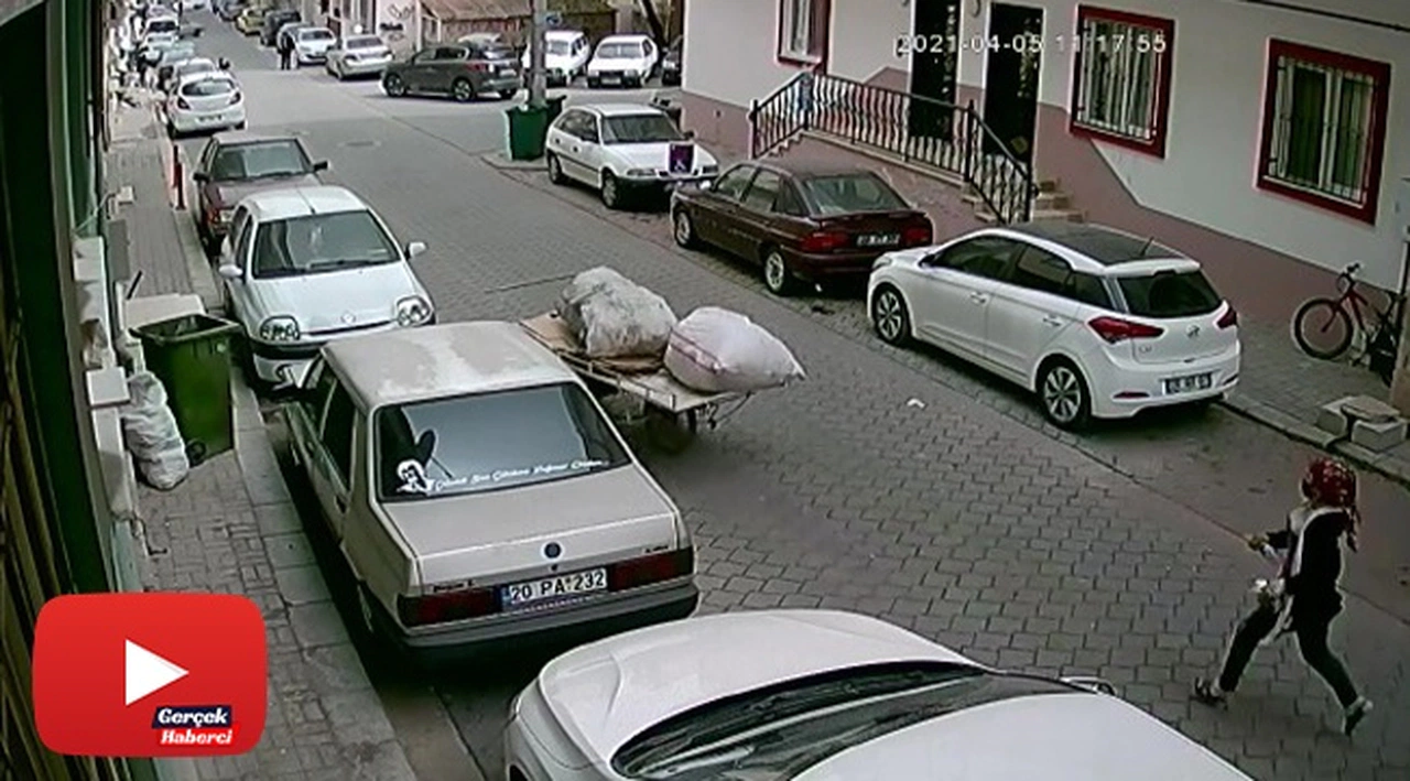 Elinden kaçırdığı arabanın peşinden koştu ama...