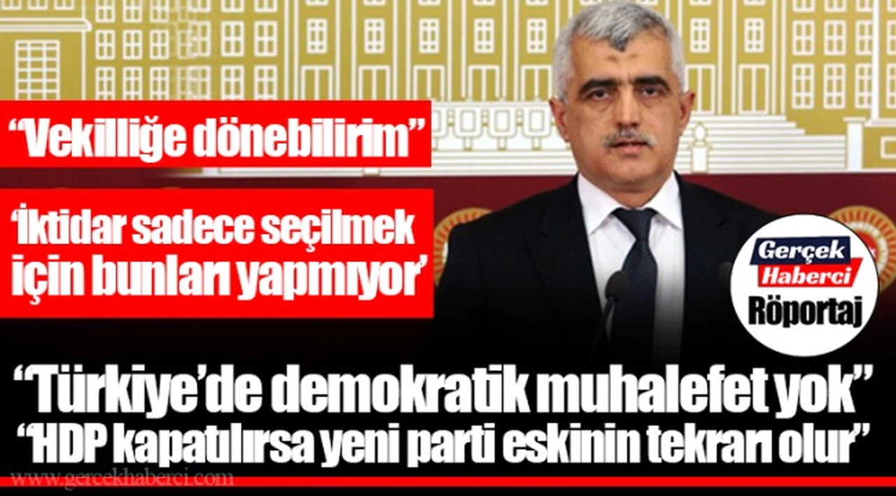 Gergerlioğlu; "İktidar sadece seçilmek için bunları yapmıyor"