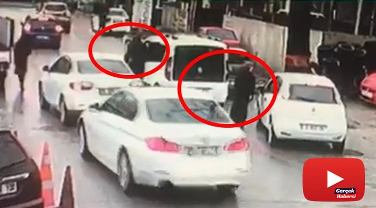 Kadın sürücü çalınan aracının peşinden metrelerce böyle koştu