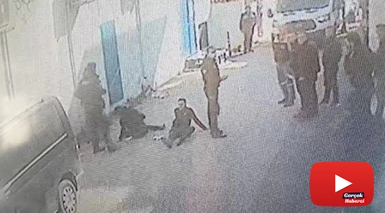 Silahlı sopalı kavga güvenlik kamerasında