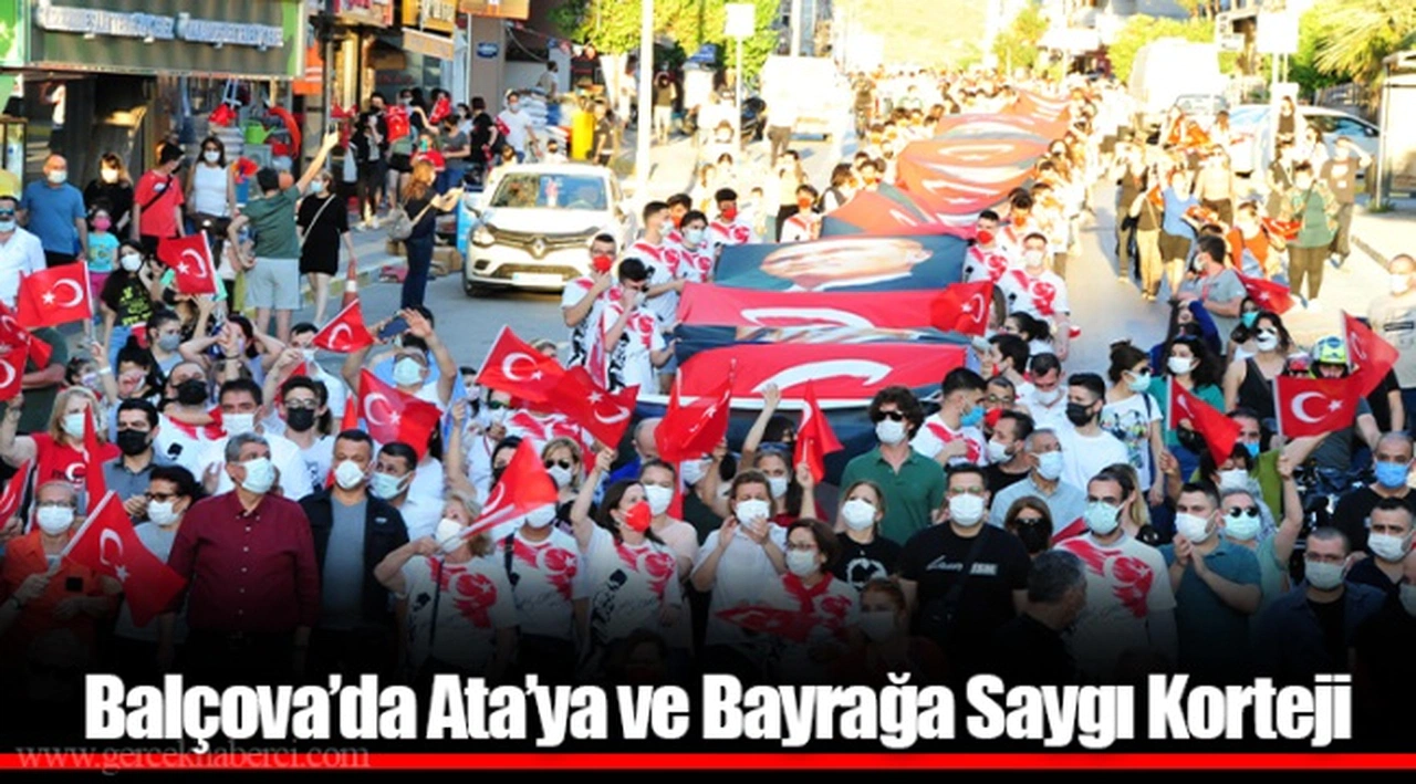 Balçova’da Ata’ya ve Bayrağa Saygı Korteji