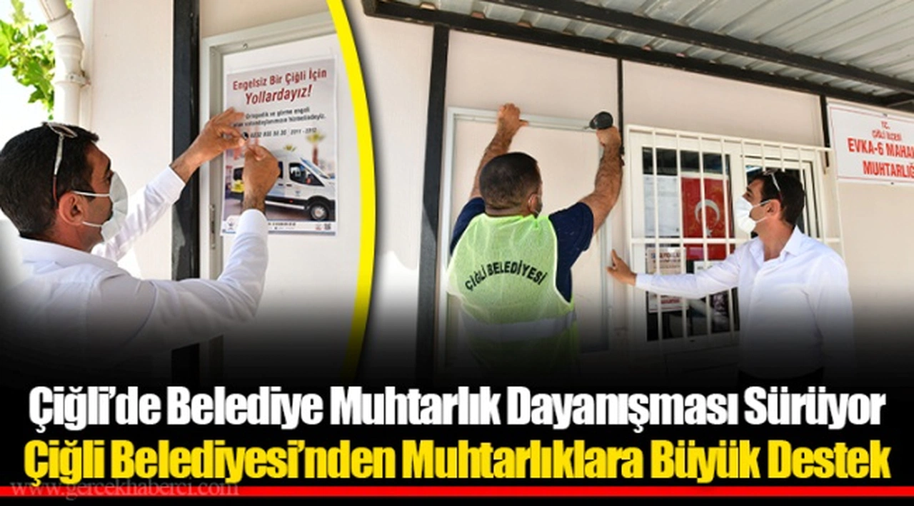 Çiğli’de Belediye Muhtarlık Dayanışması Sürüyor