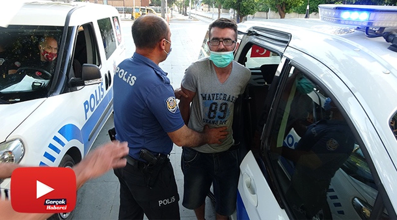 Maske takmamakta direnen turist gözaltına alındı