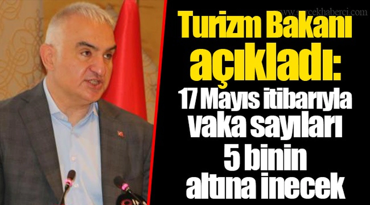 Turizm Bakanı açıkladı: 17 Mayıs itibarıyla vaka sayıları 5 binin altına inecek
