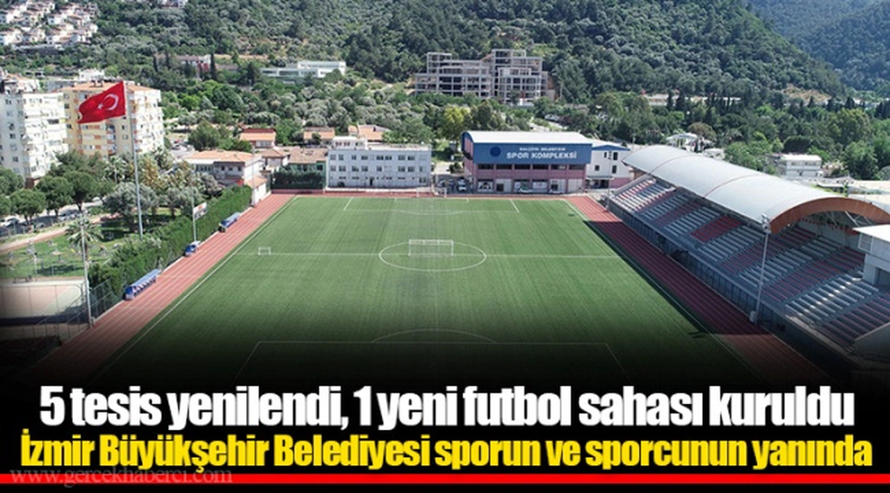 5 tesis yenilendi, 1 yeni futbol sahası kuruldu