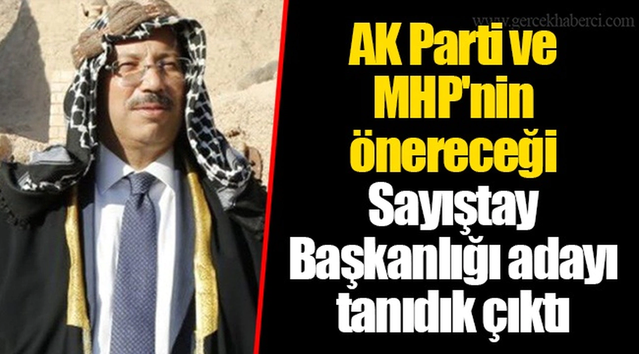 AK Parti ve MHP'nin önereceği Sayıştay Başkanlığı adayı tanıdık çıktı