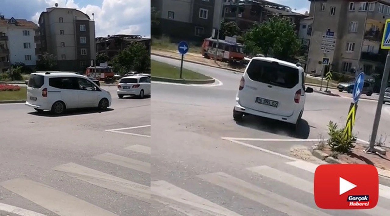Bursa'da çalıntı araçla drift yaptı! O anlar kamerada...