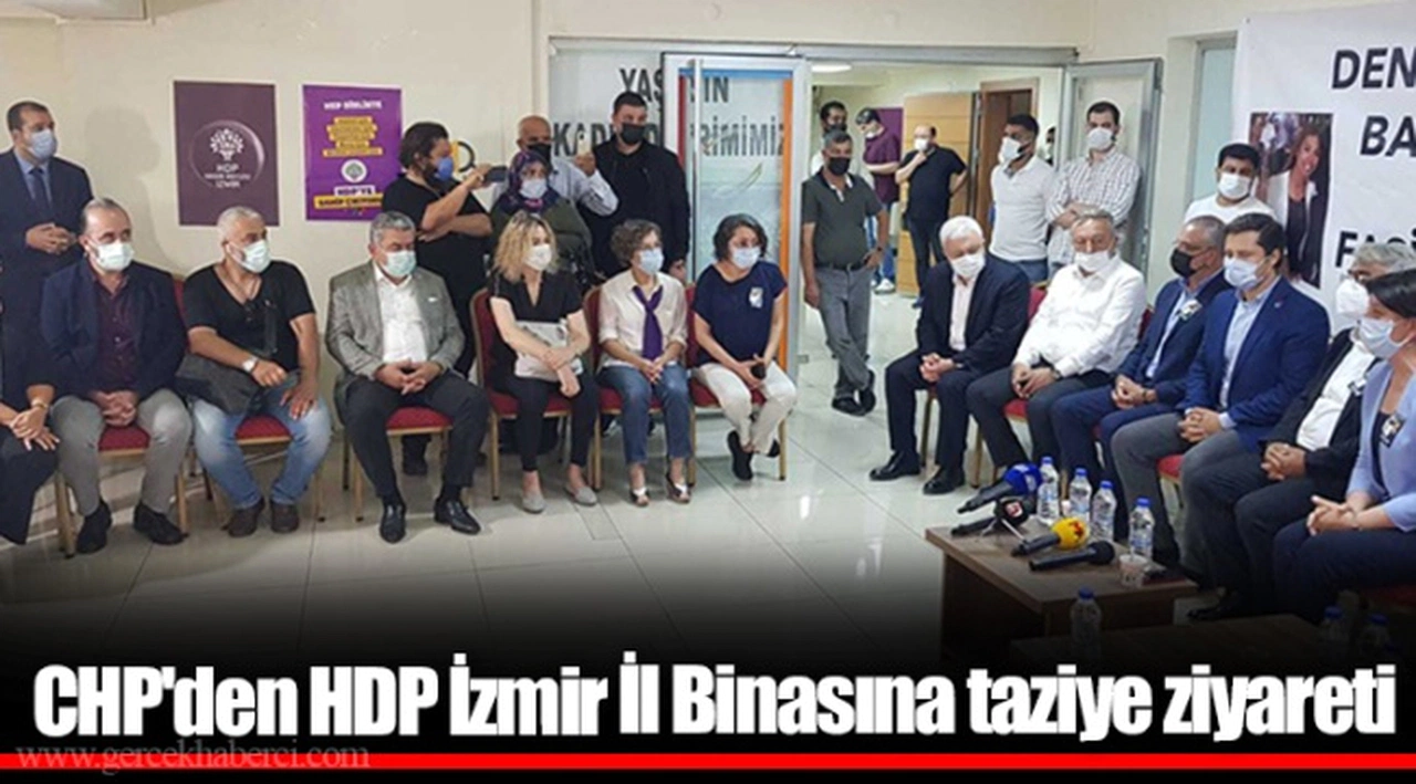 CHP'den HDP İzmir İl Binasına taziye ziyareti
