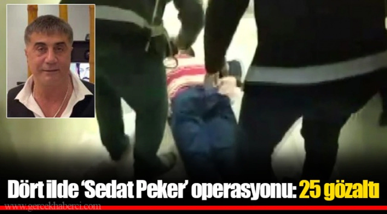 Dört ilde ‘Sedat Peker’ operasyonu: 25 gözaltı