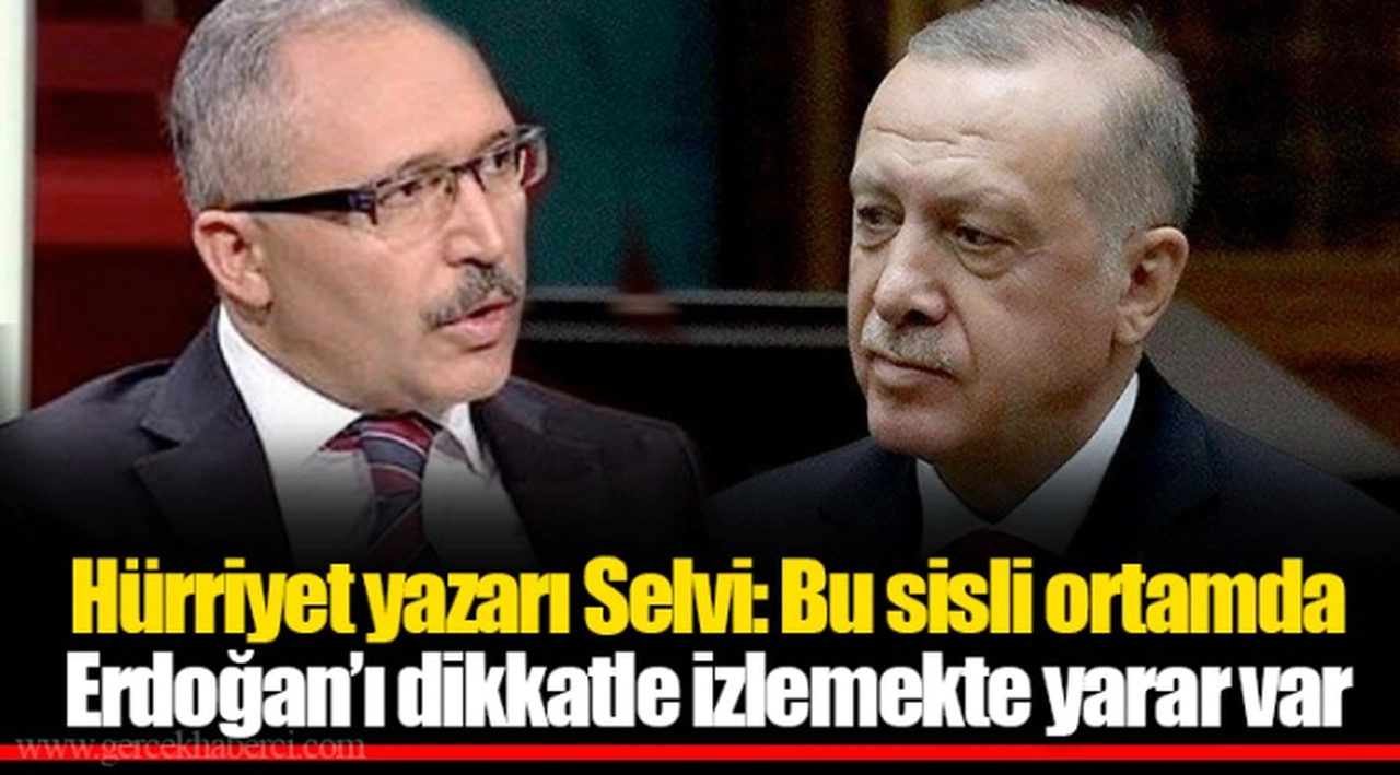 Hürriyet yazarı Selvi: Bu sisli ortamda Erdoğan'ı dikkatle izlemekte yarar var