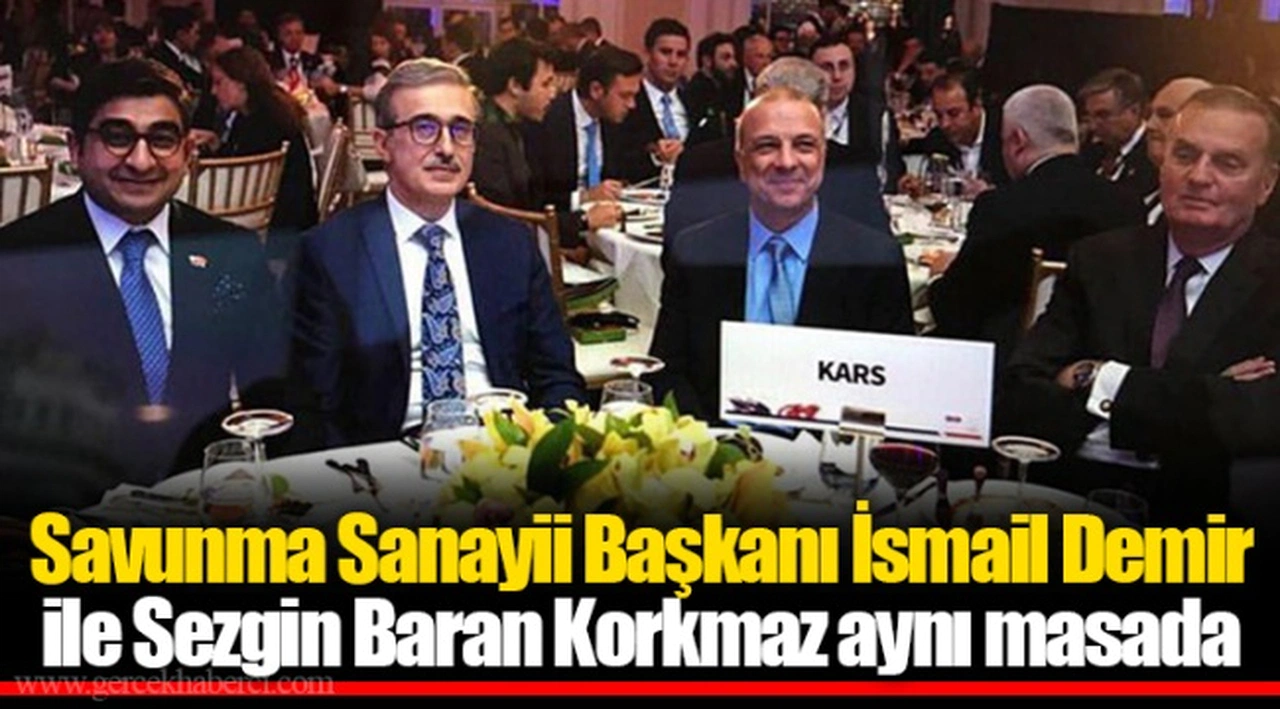 Savunma Sanayii Başkanı İsmail Demir ile Sezgin Baran Korkmaz aynı masada