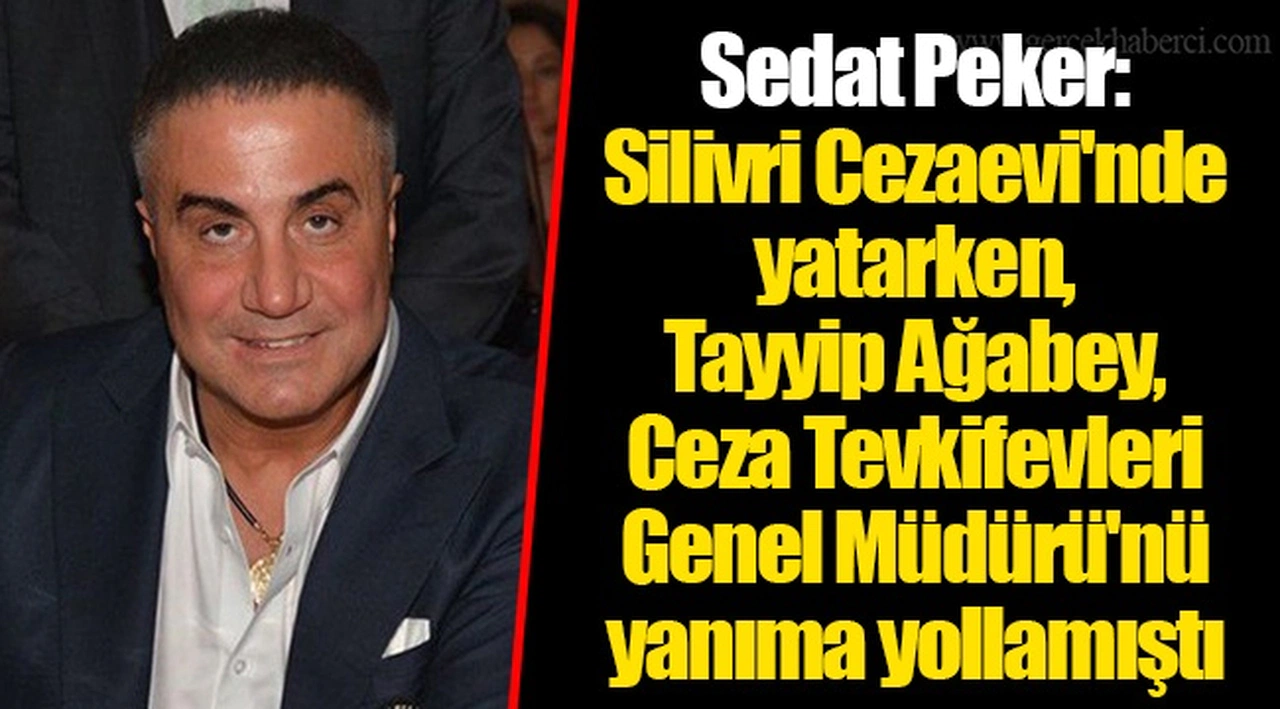 Sedat Peker: Silivri Cezaevi'nde yatarken, Tayyip Ağabey, Ceza Tevkifevleri Genel Müdürü'nü yanıma yollamıştı