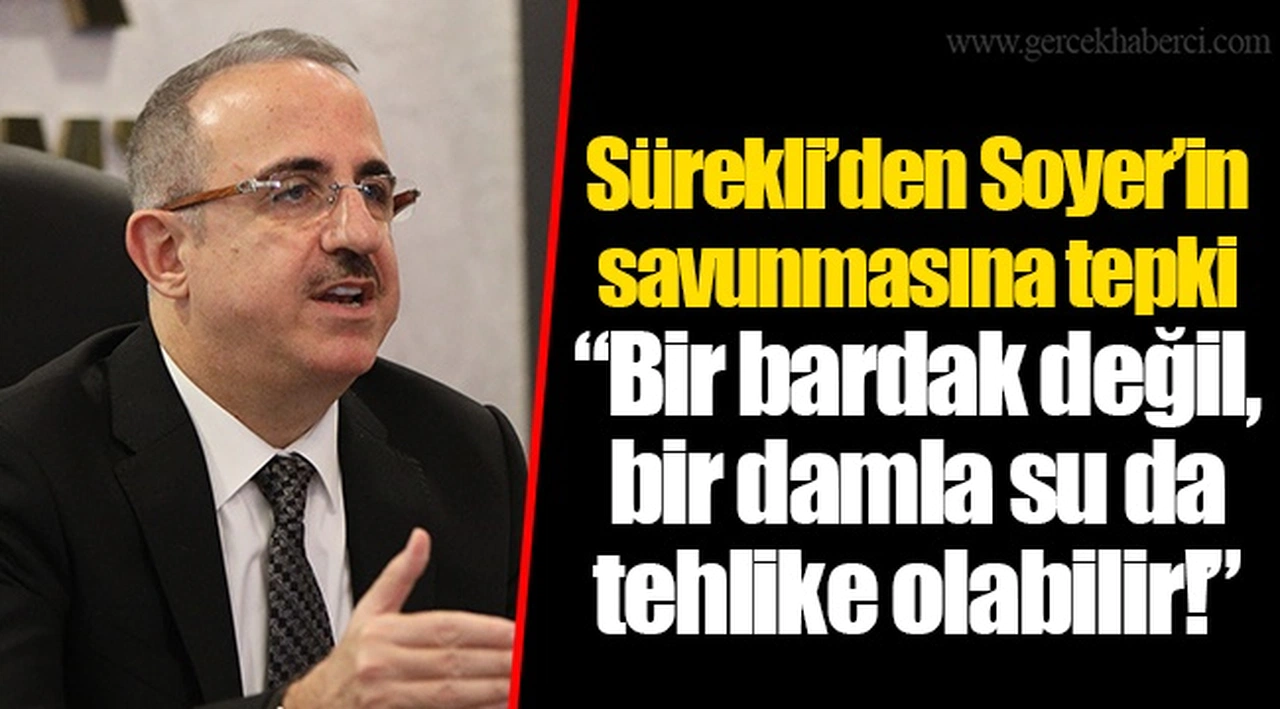 Sürekli’den Soyer’in savunmasına tepki
