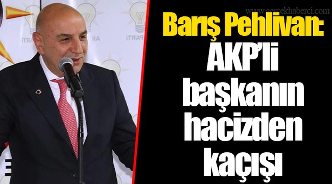 Barış Pehlivan: AKP’li başkanın hacizden kaçışı