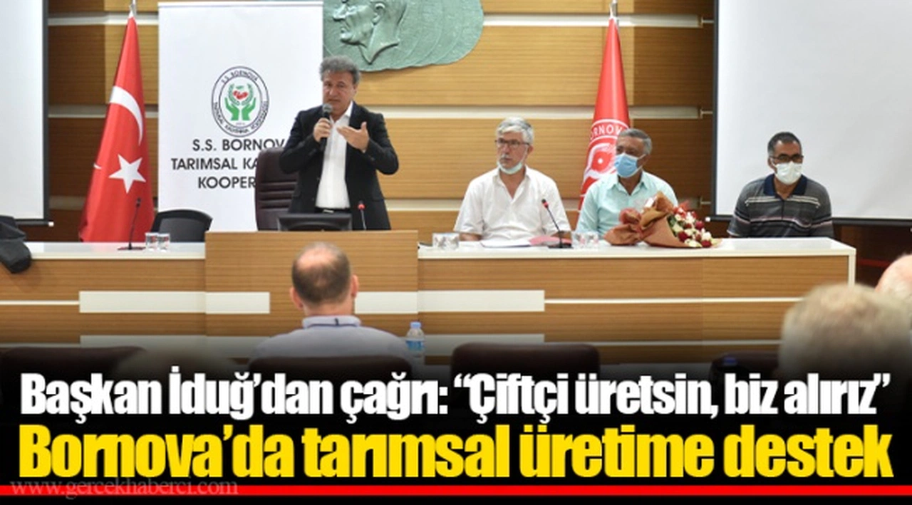 Başkan İduğ’dan çağrı: “Çiftçi üretsin, biz alırız”