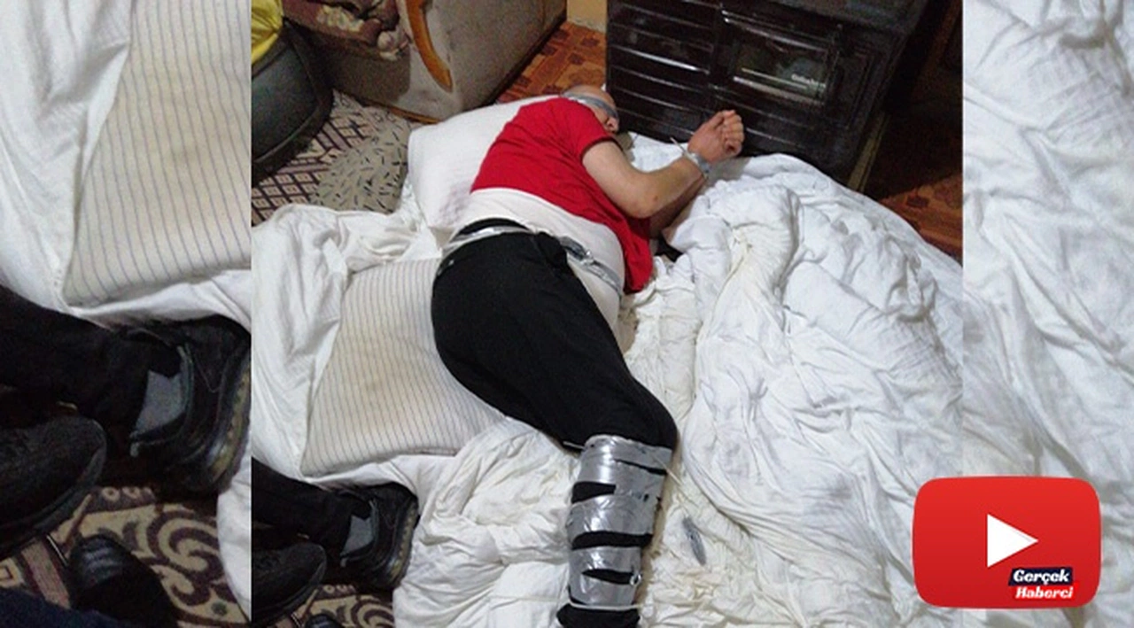 Elleri, ayakları ve ağzı bantlanarak kaçırılan iş adamının kurtarılma anı ortaya çıktı