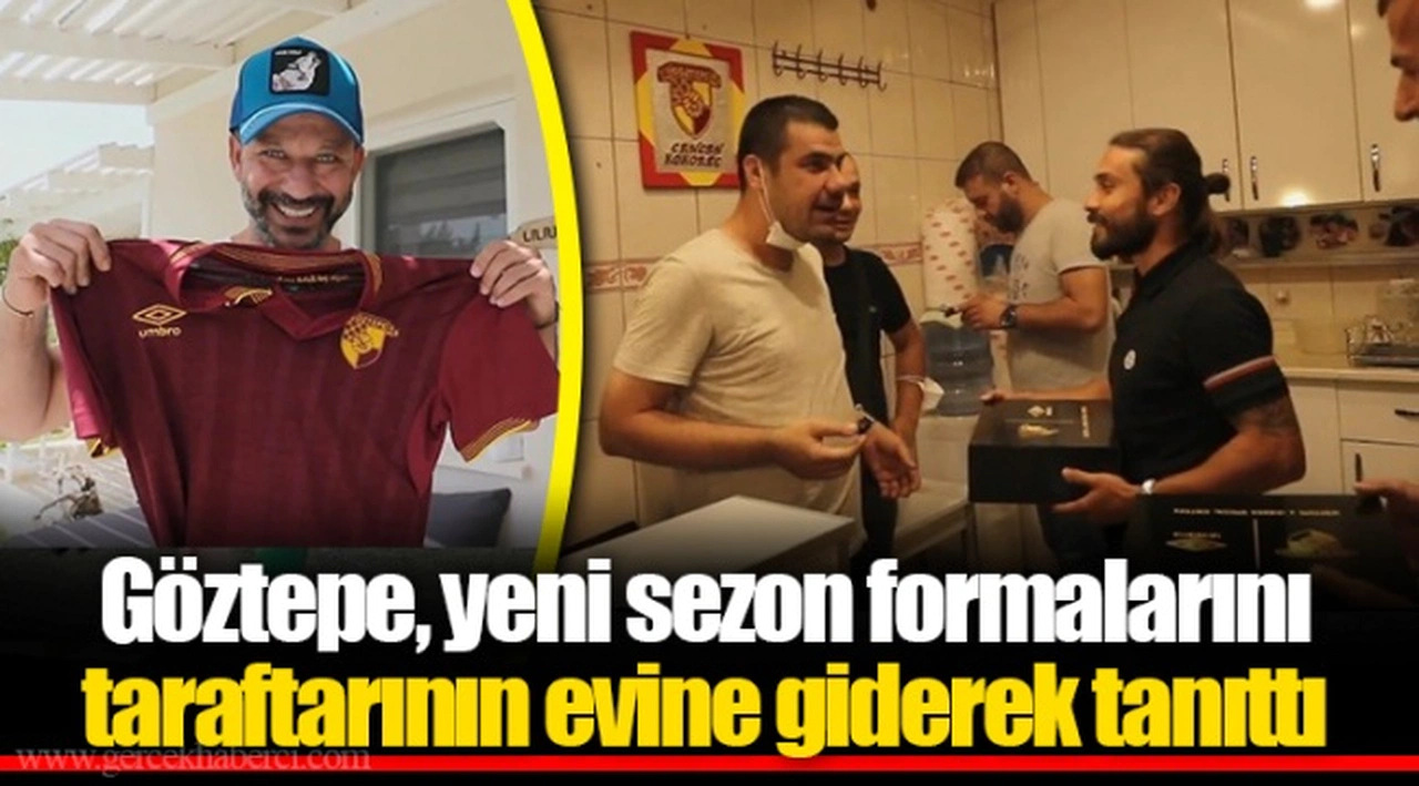 Göztepe, yeni sezon formalarını taraftarının evine giderek tanıttı