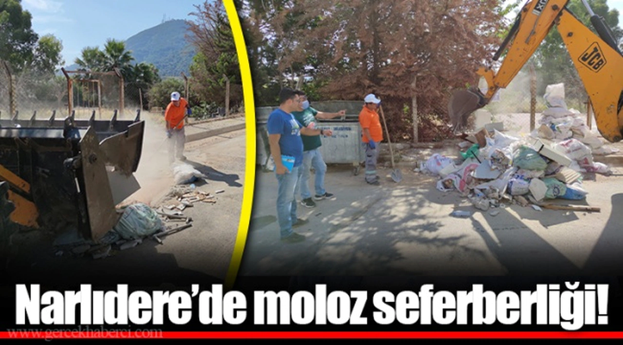 Narlıdere’de moloz seferberliği!