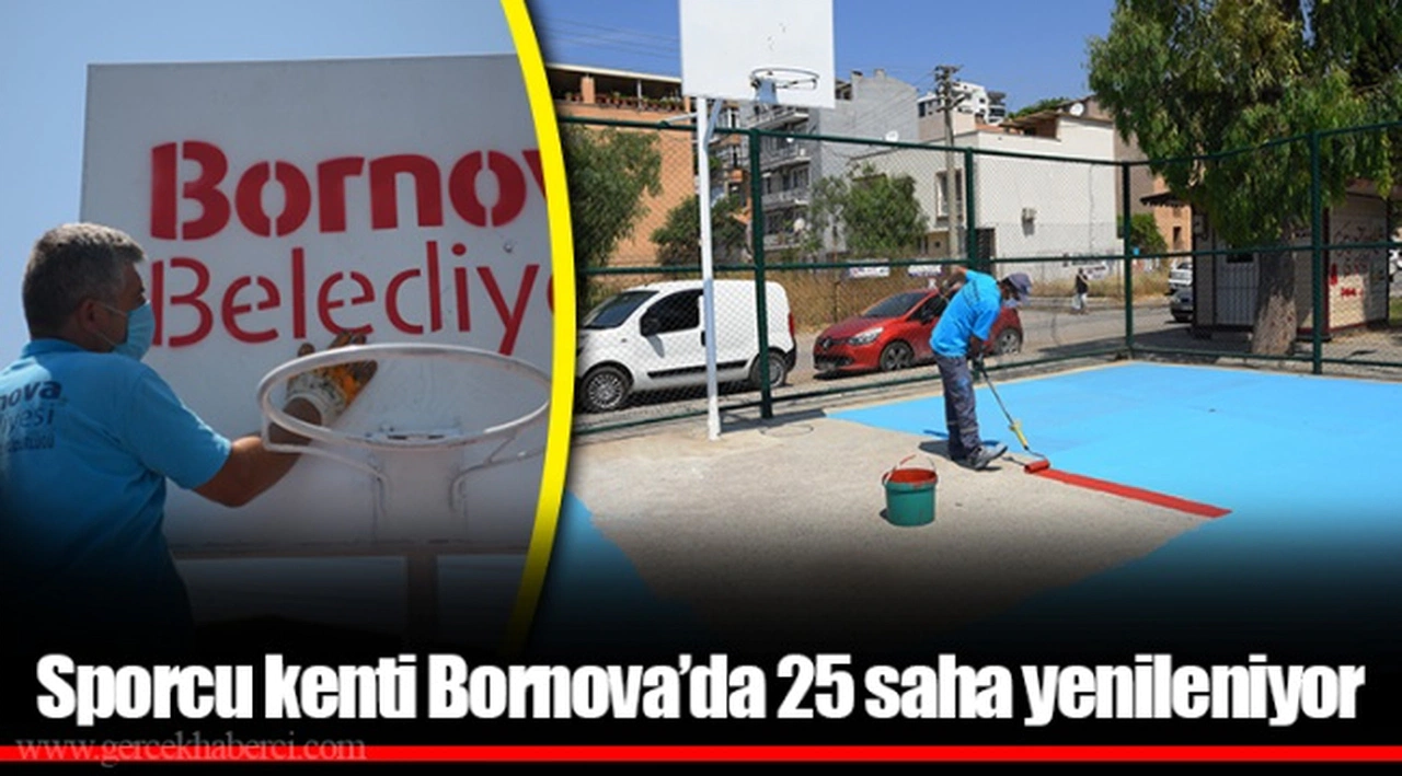 Sporcu kenti Bornova’da  25 saha yenileniyor