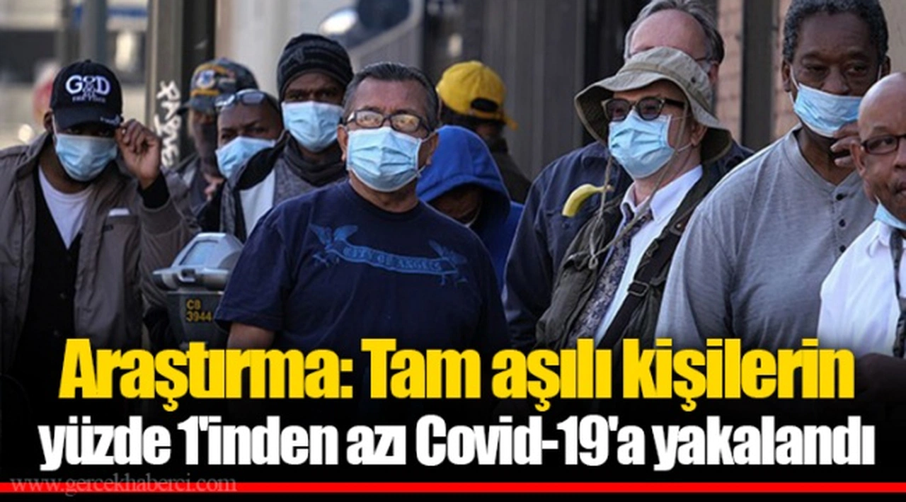 Araştırma: Tam aşılı kişilerin yüzde 1'inden azı Covid-19'a yakalandı