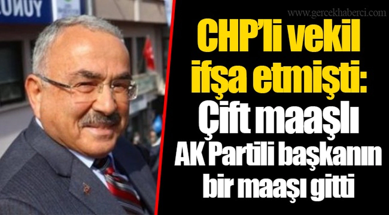 CHP’li vekil ifşa etmişti: Çift maaşlı AK Partili başkanın bir maaşı gitti