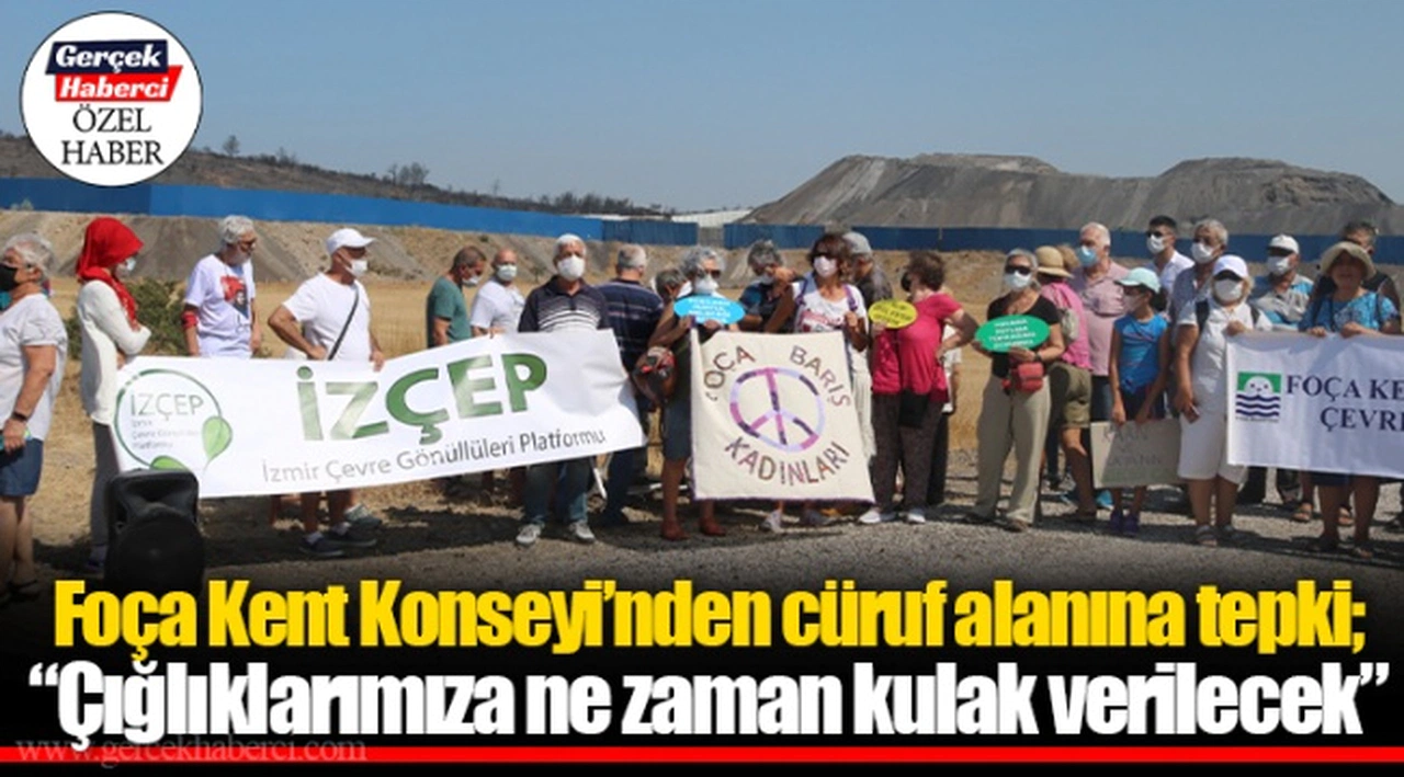 Foça Kent Konseyi’nden cüruf alanına tepki; “Çığlıklarımıza ne zaman kulak verilecek”