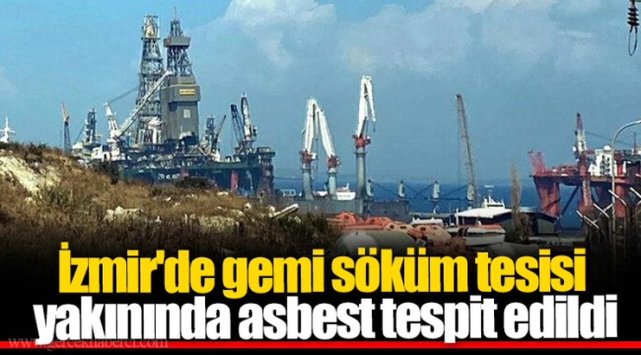 İzmir'de gemi söküm tesisi yakınında asbest tespit edildi
