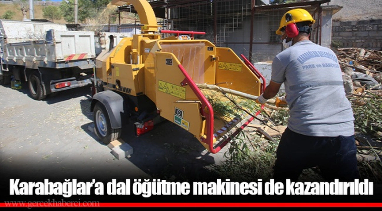 Karabağlar’a dal öğütme makinesi de kazandırıldı