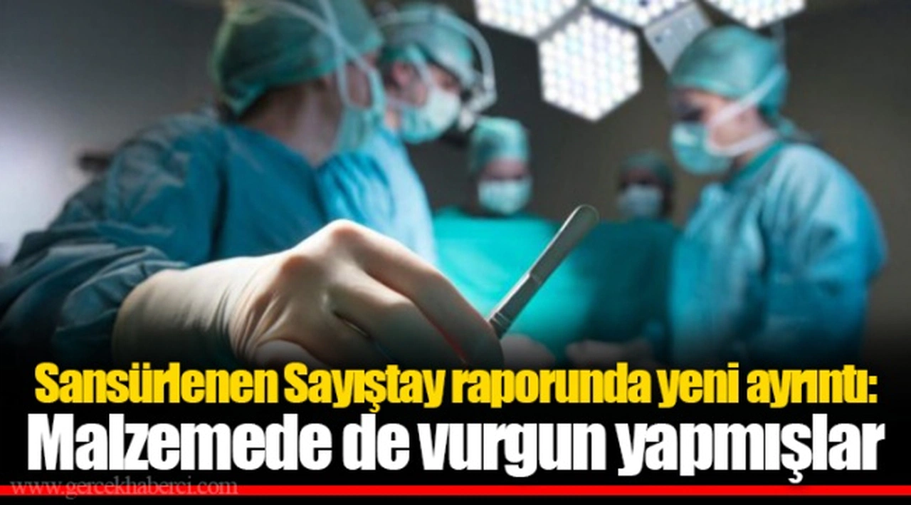 Sansürlenen Sayıştay raporunda yeni ayrıntı: Malzemede de vurgun yapmışlar