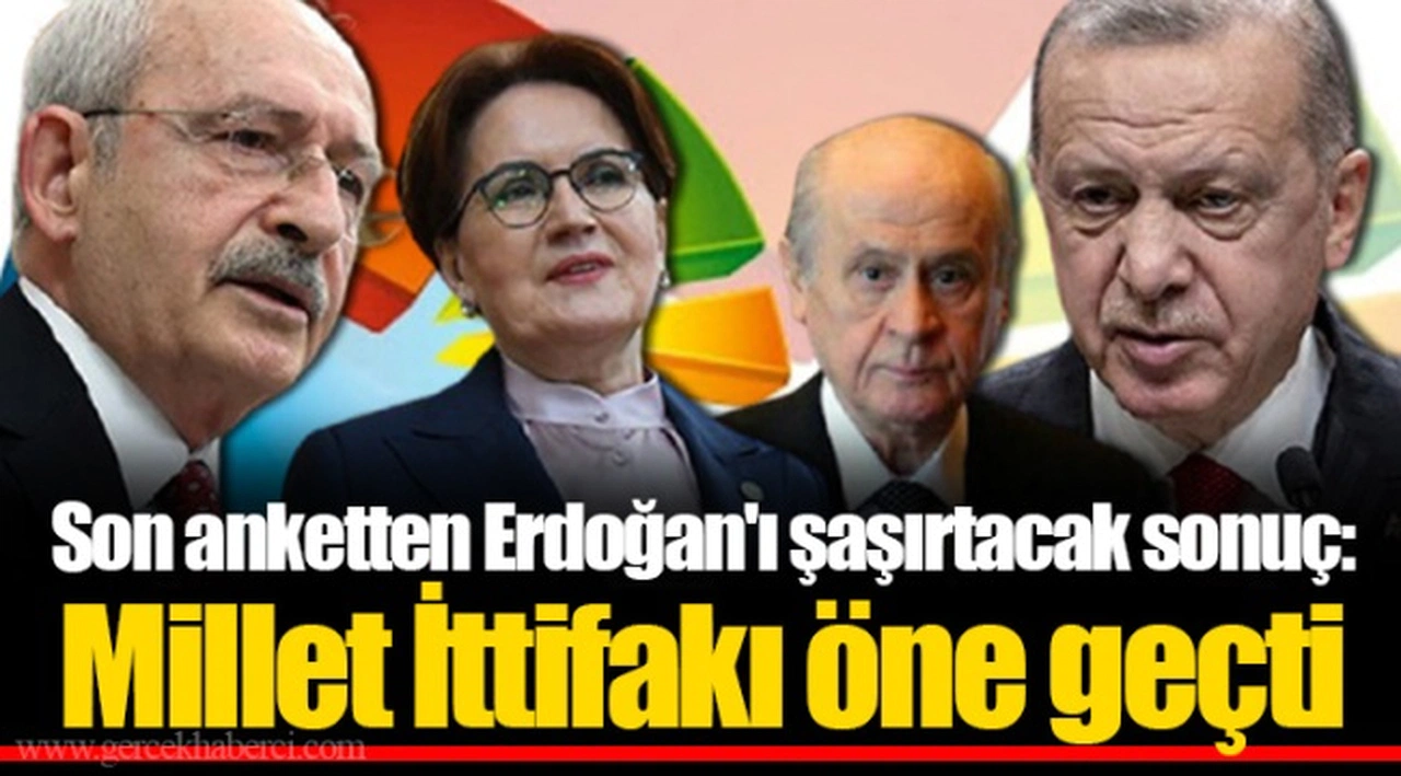 Son Anketten Erdoğan'ı Şaşırtacak Sonuç: Millet İttifakı Öne Geçti
