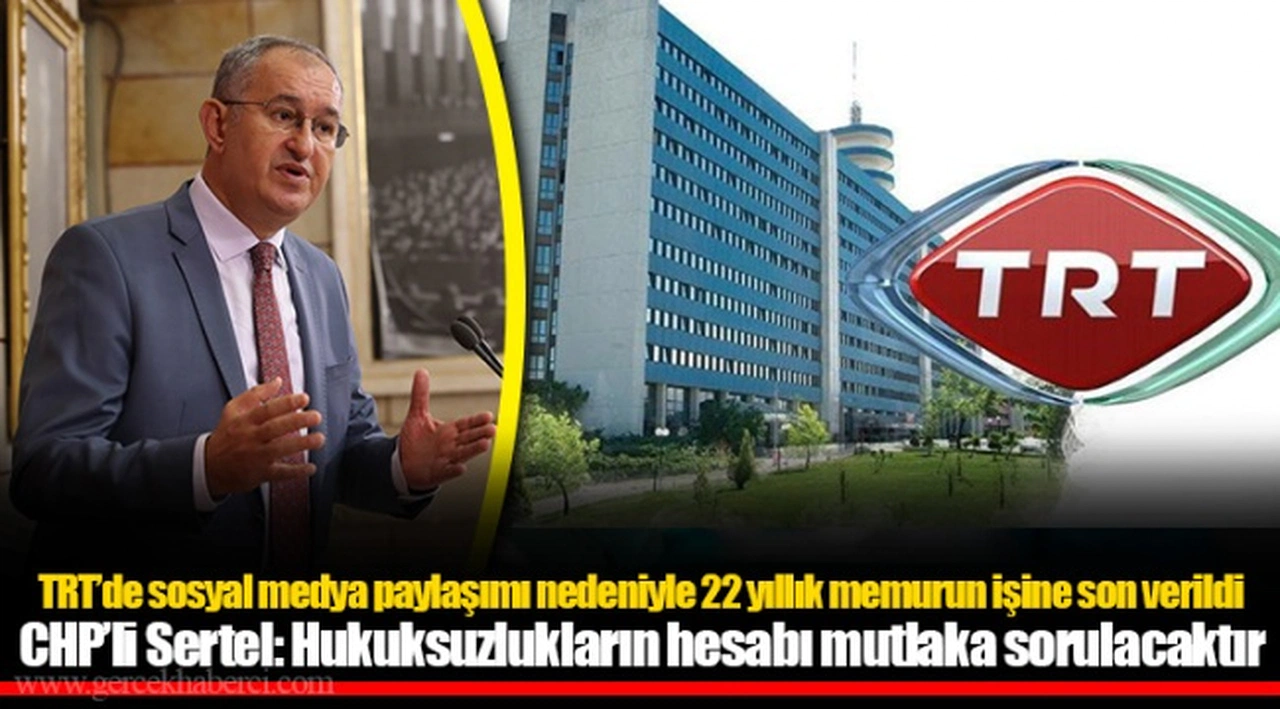 TRT’de sosyal medya paylaşımı nedeniyle 22 yıllık memurun işine son verildi