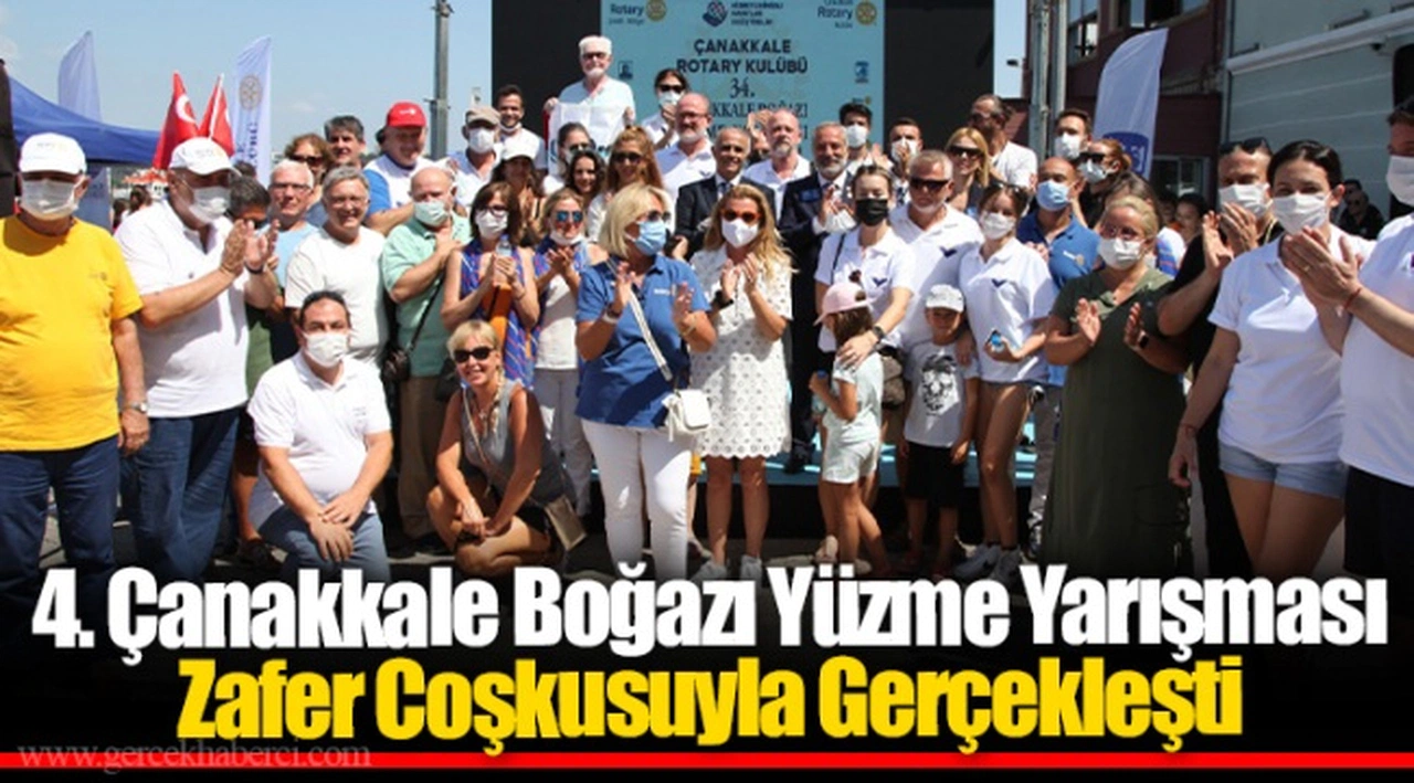 4. Çanakkale Boğazı Yüzme Yarışması Zafer Coşkusuyla Gerçekleşti