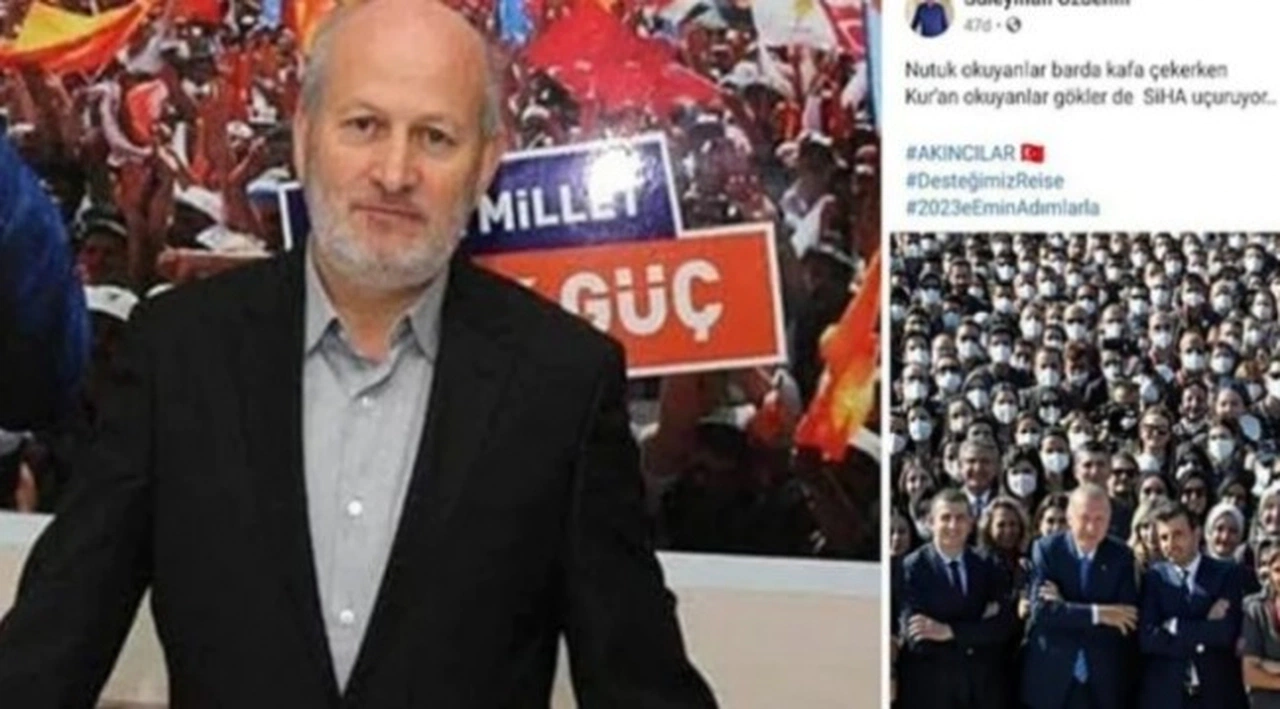AK Partili başkandan skandal paylaşım: Nutuk okuyanlar barda kafa çekerken…