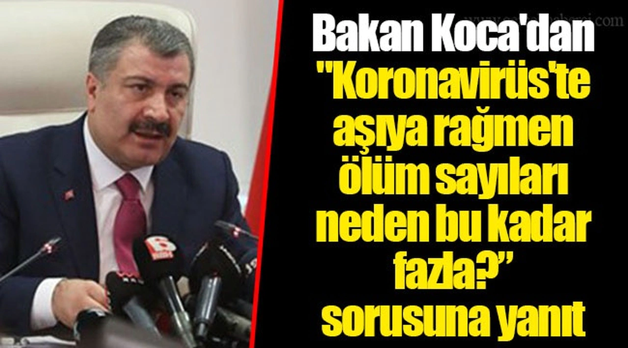 Bakan Koca'dan "Koronavirüs'te aşıya rağmen ölüm sayıları neden bu kadar fazla?” sorusuna yanıt