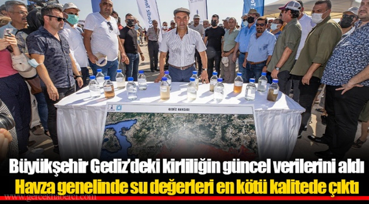 Büyükşehir Gediz’deki kirliliğin güncel verilerini aldı
