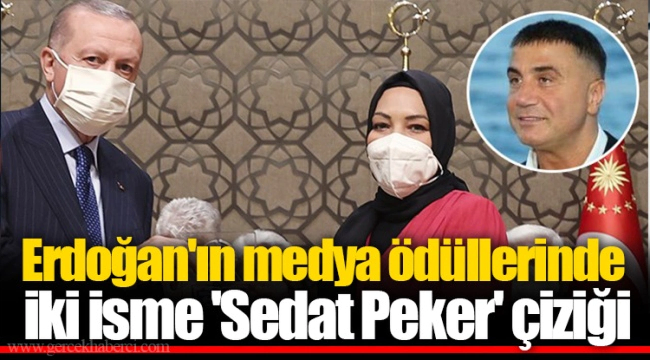 Erdoğan'ın medya ödüllerinde iki isme 'Sedat Peker' çiziği