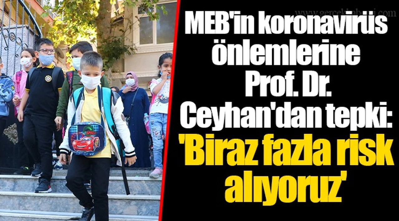 MEB'in koronavirüs önlemlerine Prof. Dr. Ceyhan'dan tepki: 'Biraz fazla risk alıyoruz'