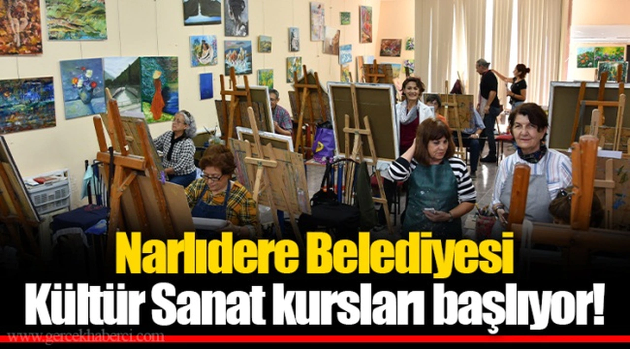Narlıdere Belediyesi Kültür Sanat kursları başlıyor!