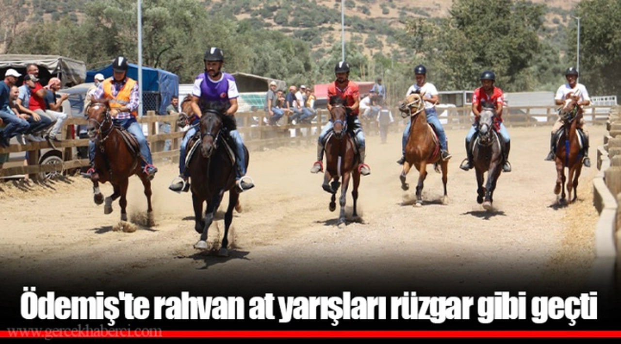 Ödemiş'te rahvan at yarışları rüzgar gibi geçti