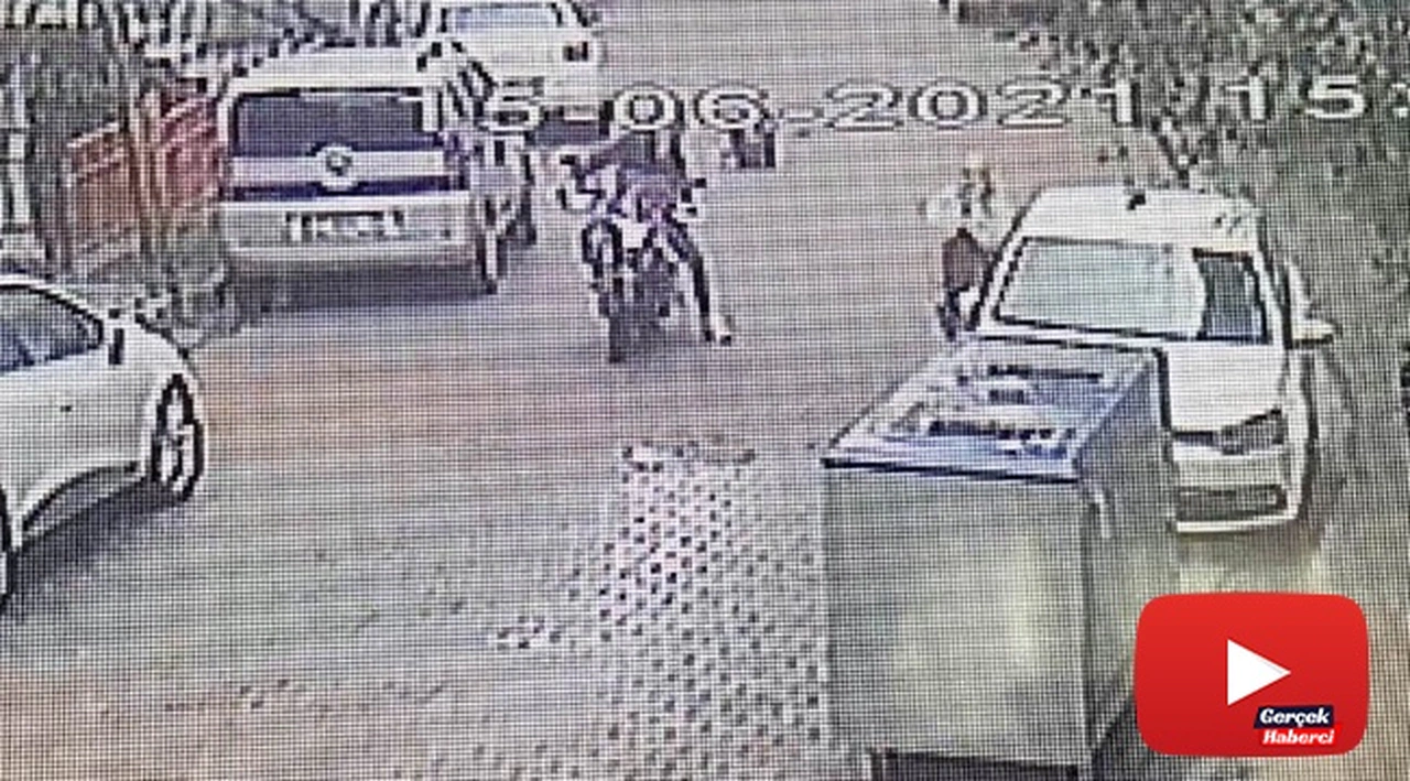 Tek teker şovu sonrası arkadaşını düşürdü
