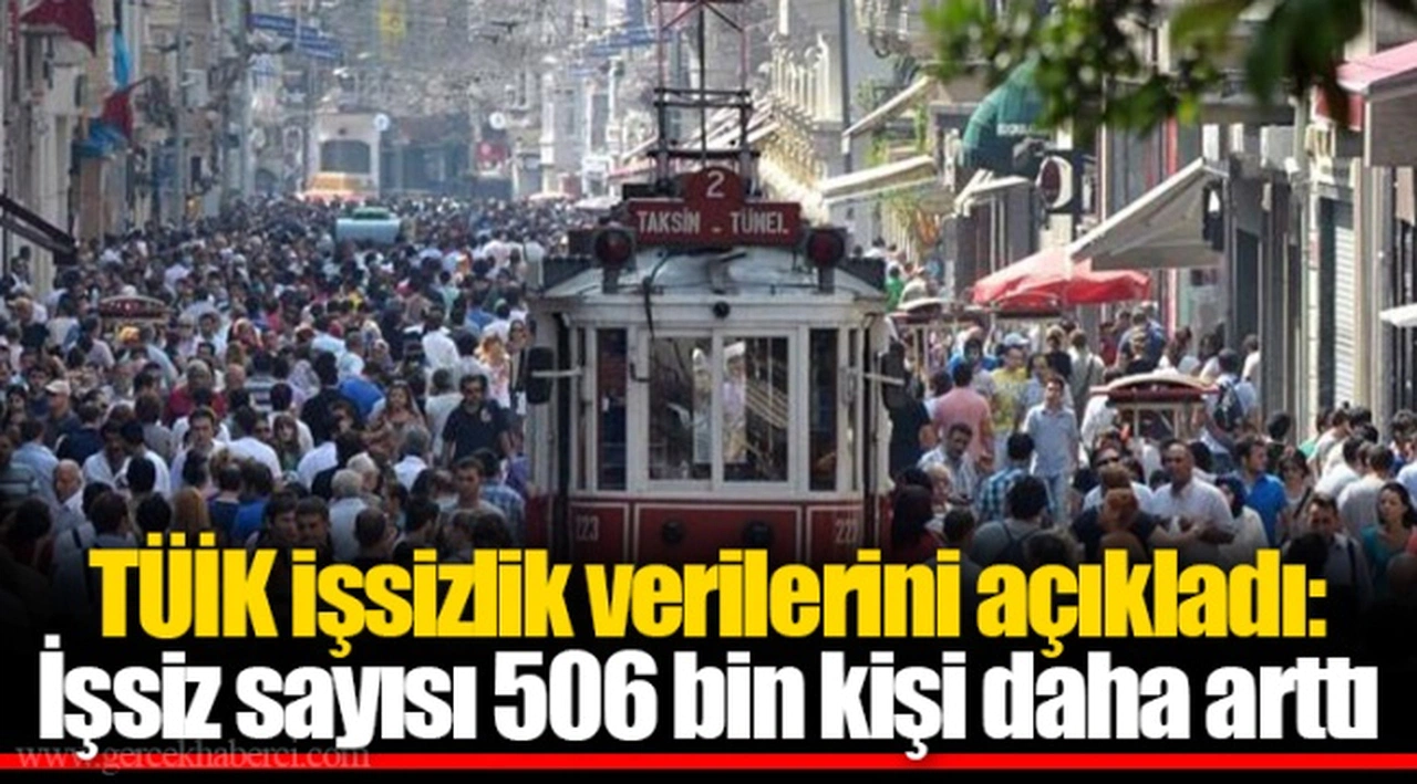 TÜİK işsizlik verilerini açıkladı: İşsiz sayısı 506 bin kişi daha arttı